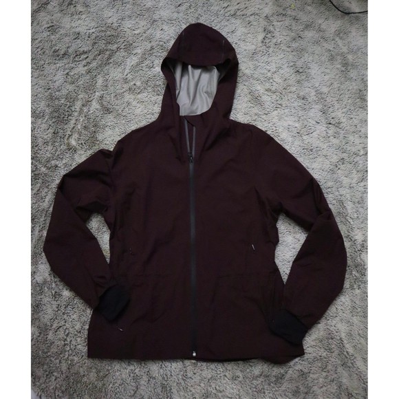 Lululemon & Burgundy Right As Rain Jacket Hooded Zip Up Warm Fall Winter Maroon - Picture 1 of 3